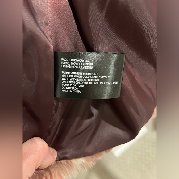 Sam Edelman Womens Faux Fur Long Sleeves Button Jacket  Size XL - Picture 6 of 11